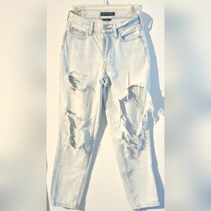 Aeropostale Women's Distressed Light Wash Jeans